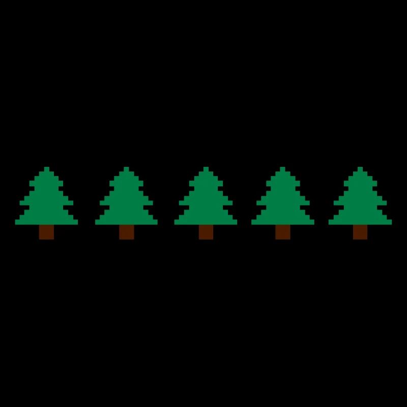Weihnachtsbäume Pixel