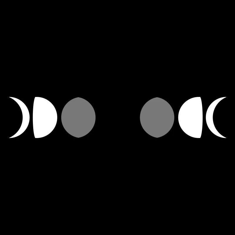 live night symbol moon crescent full moon crescent