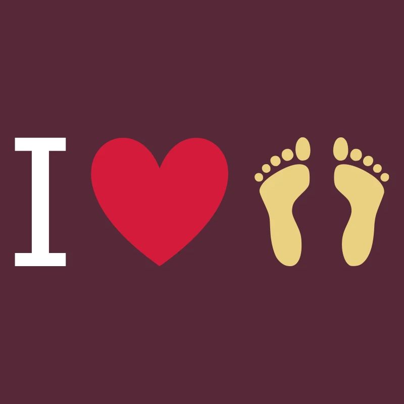 ★ couleurs de conception interchangeables ★ J'aime les pieds