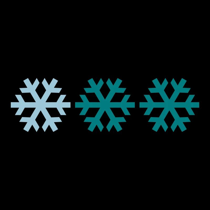 Three snowflakes