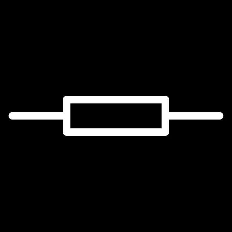 Schaltzeichen Widerstand Elektronik - FARBE ÄNDERB