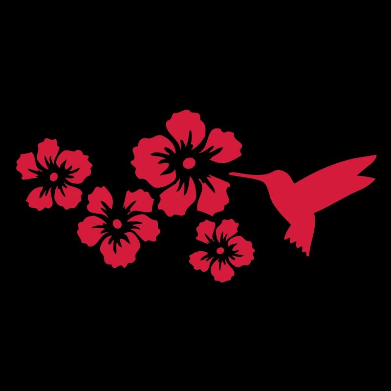 colibri fleurs d'hibiscus