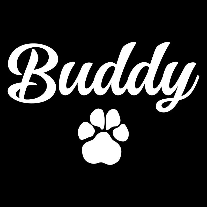 Nom du chien BUDDY avec patte