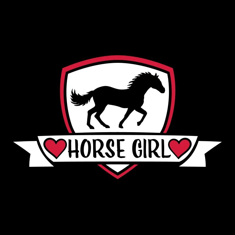 Conception de citation de fille de cheval