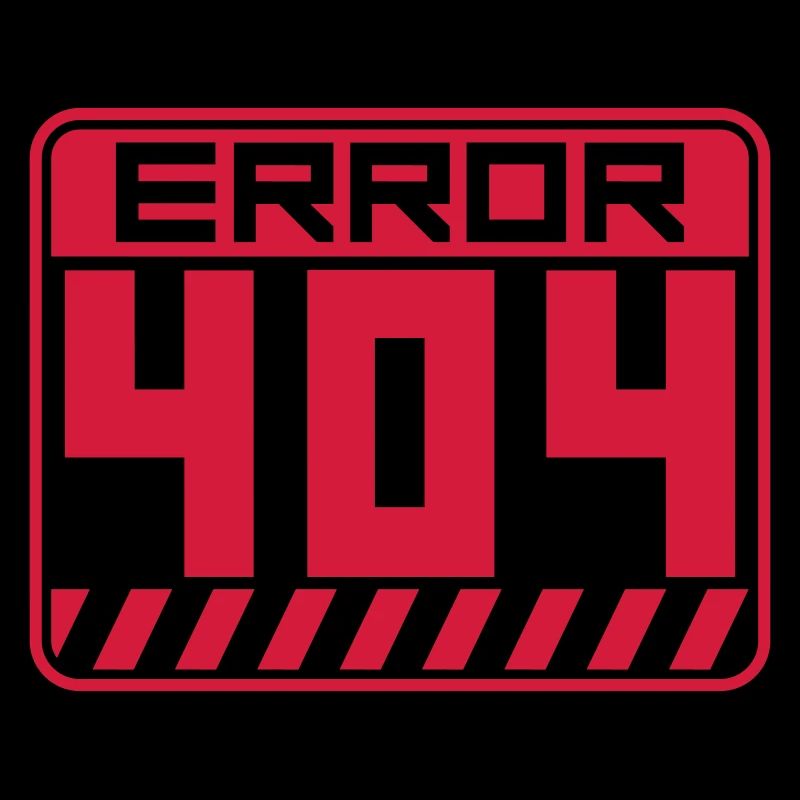 Schild Error 404 Warnung