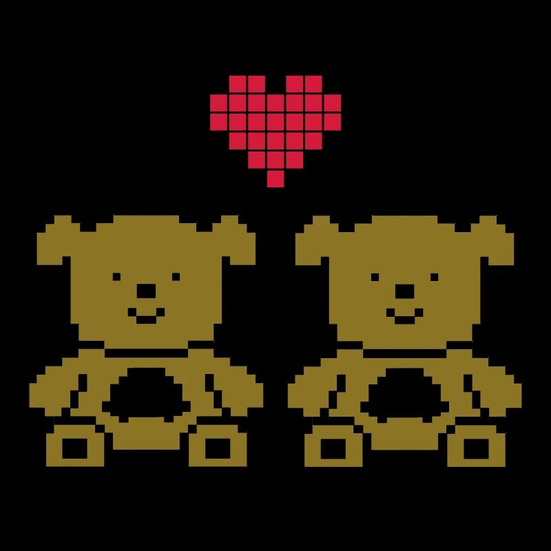 Pixel Bears Amour