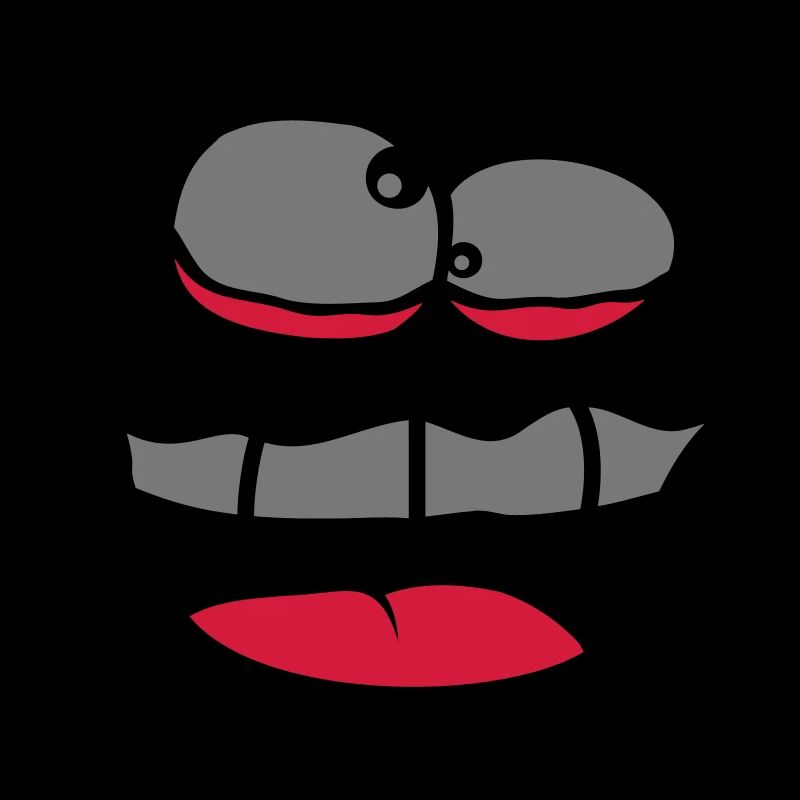 Squinting Crazy Face