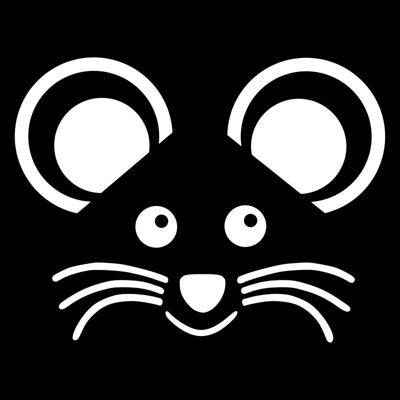 ★ Designfarben änderbar ★ Gesicht eines Mäuschens