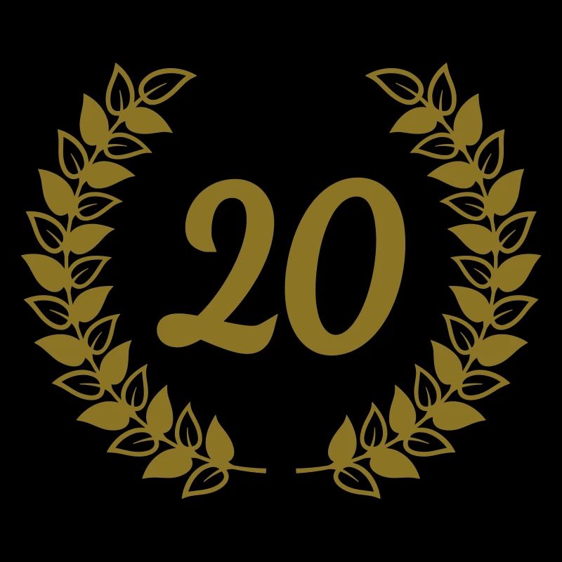 Jubiläum Geburtstag 20 zwanzig