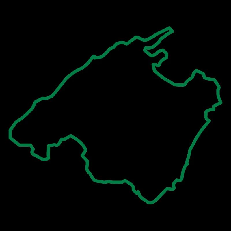 mallorca karte umriss