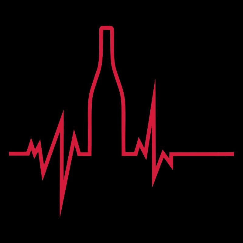 Trace curve heart bottle alcohol humor