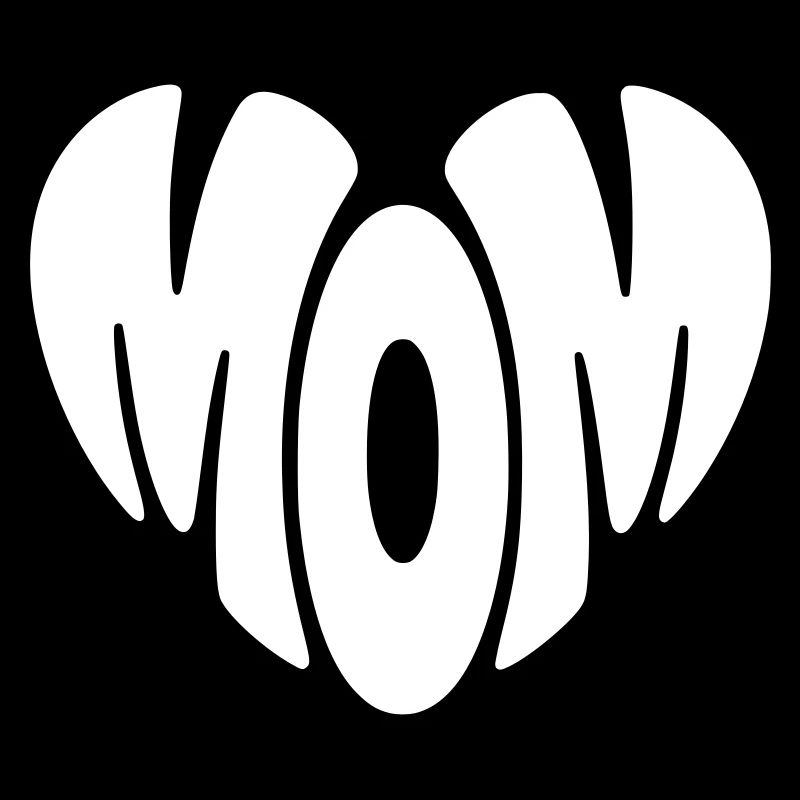 Mom Herz Form Mama Herzform Muttertag Geschenk