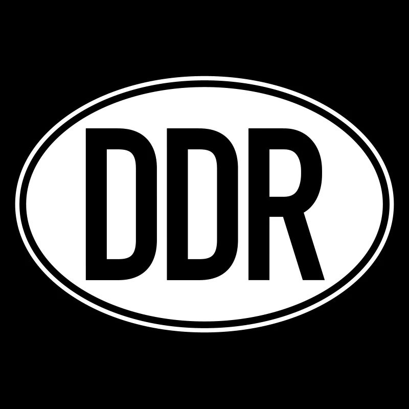 DDR license plate (two-colored)