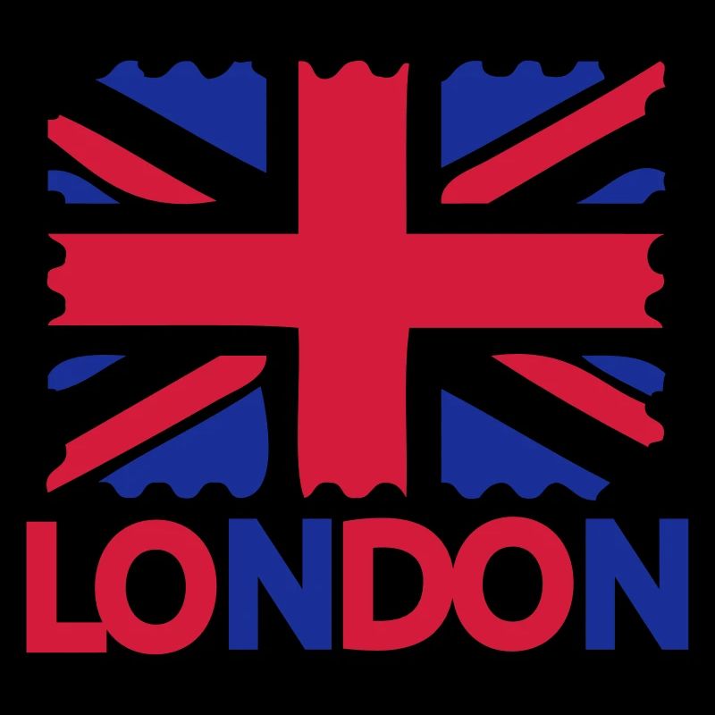 Texte LONDRES Royaume-Uni Drapeau