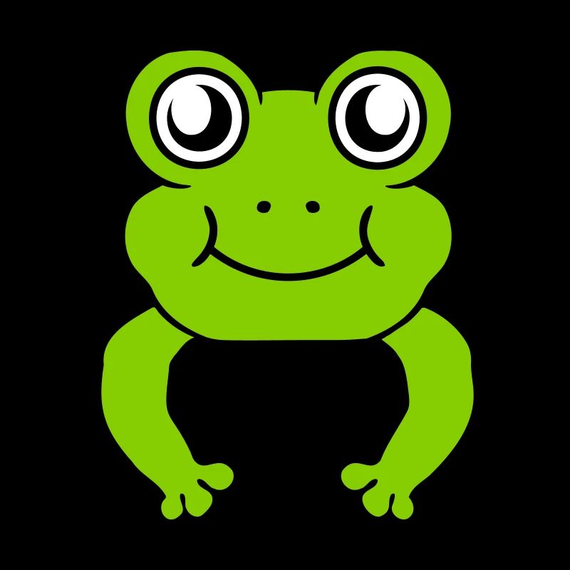 Frosch Mauer Schild Comic