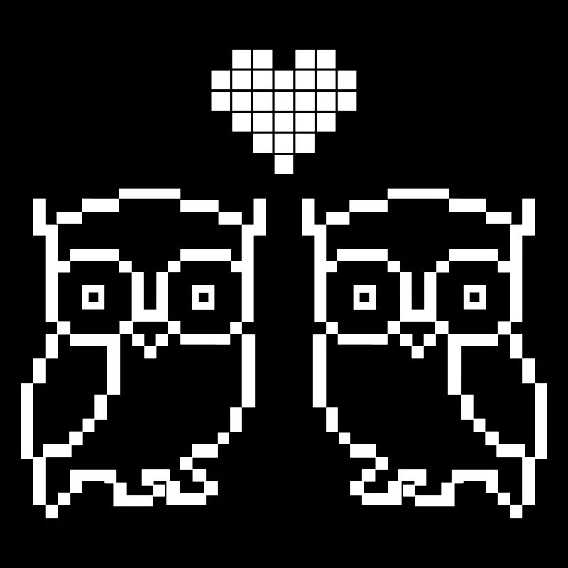 Owl Pixel Love