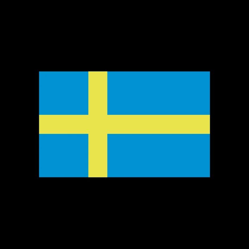 Drapeau de la Suède lumineux, Suède, Sverige,