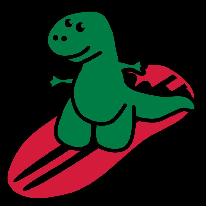 Surfing Dinosaurier