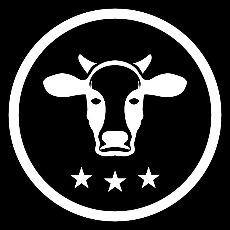 Kuh Kopf Symbol
