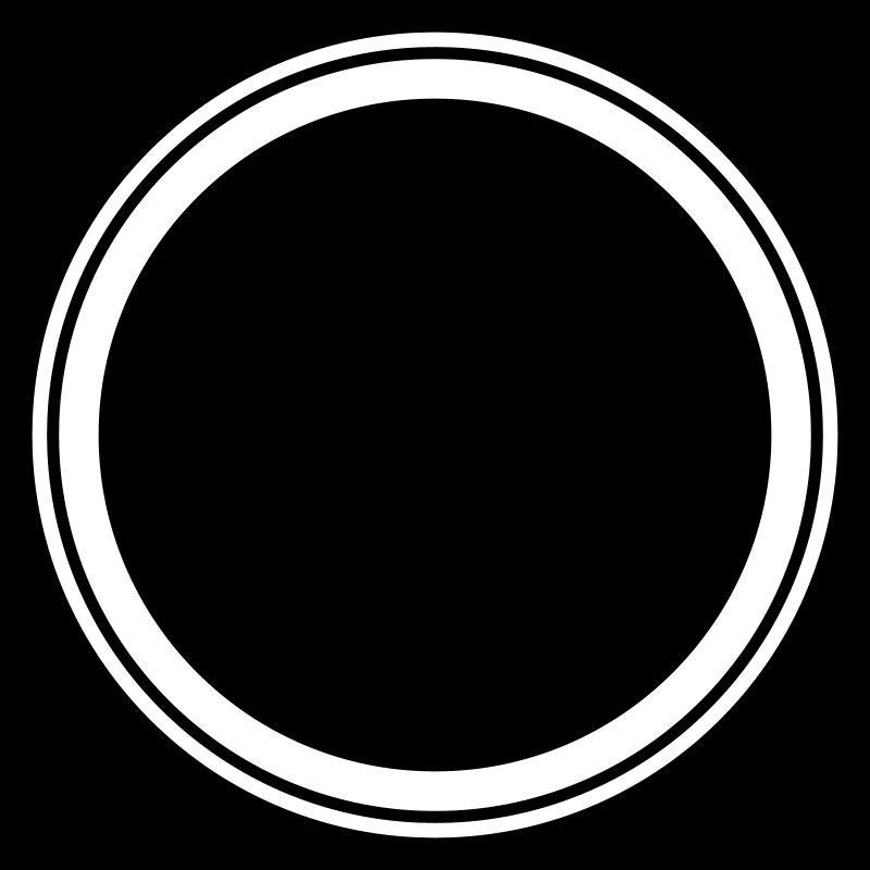 Circle empty symbol placeholder