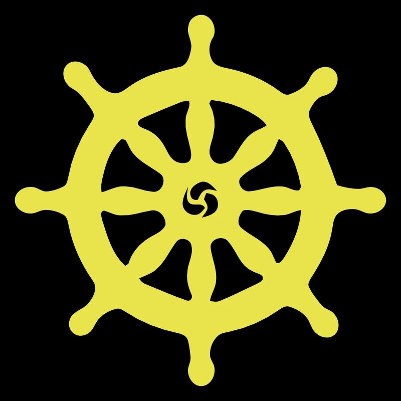 SHIP STEERING WHEEL
