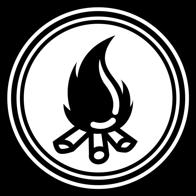 Symbole du feu de camp