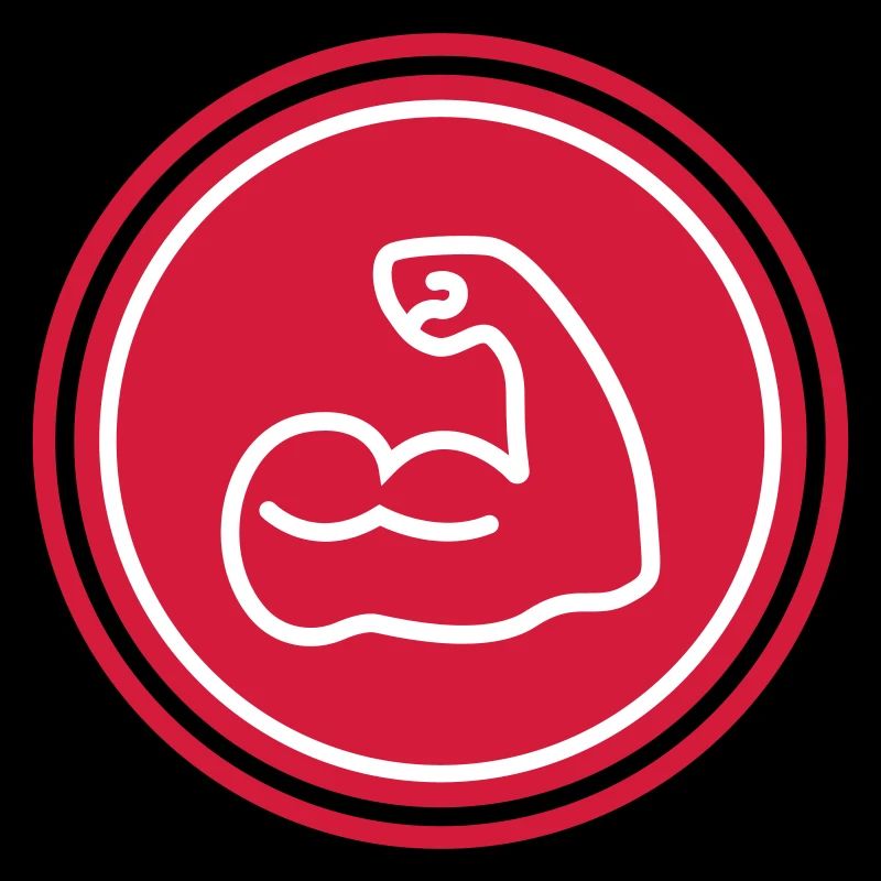 Muscles dumbbell icon