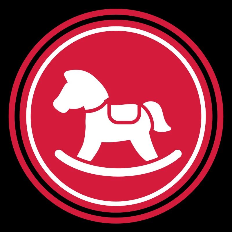 Symbole de l’icône du cheval à bascule