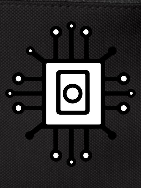 Digital Computer Chip Icon