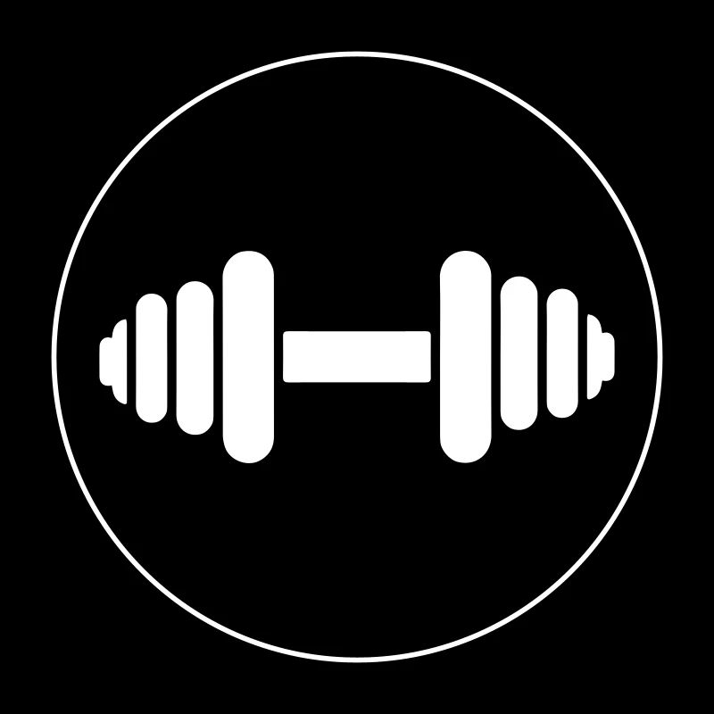 Dumbbell weights icon