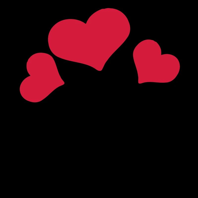Red hearts flower