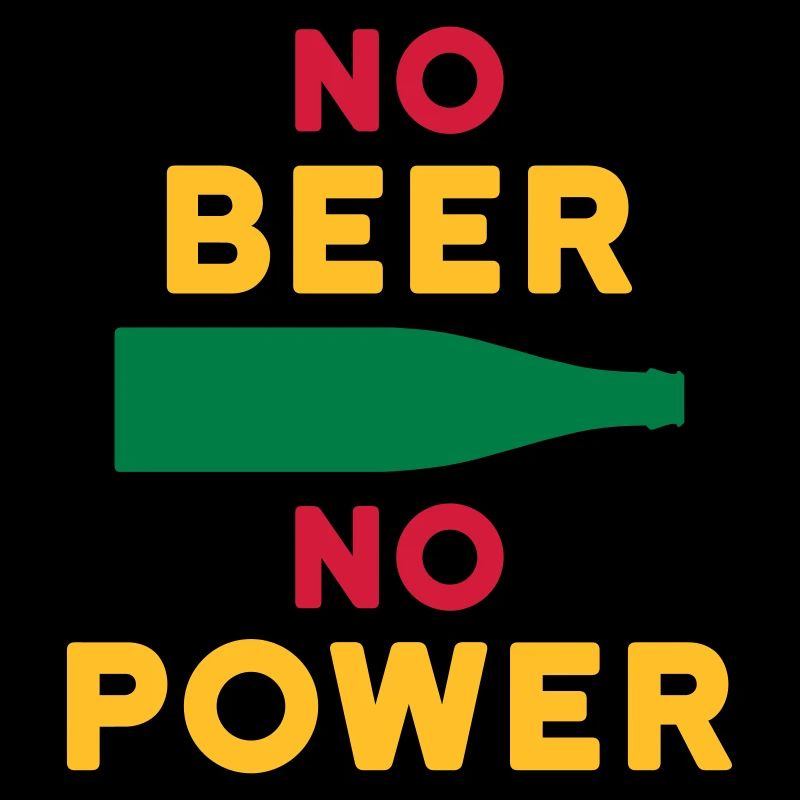 Pas de bière pas d’alimentation (bouteille de bière)