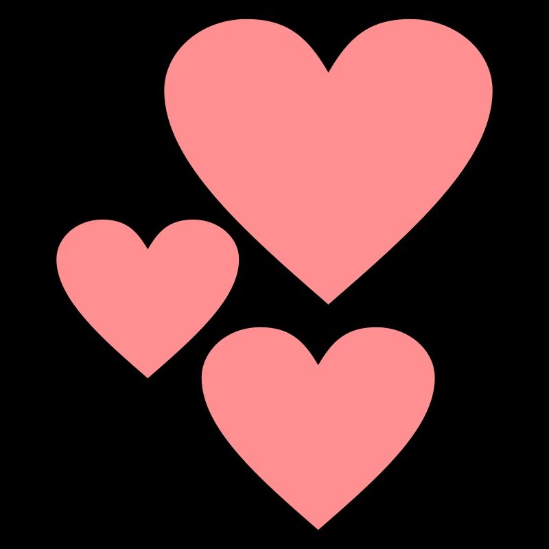 Formes Coeur rose