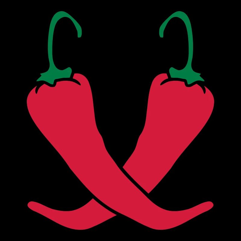 2 piments Chili chaud chaud