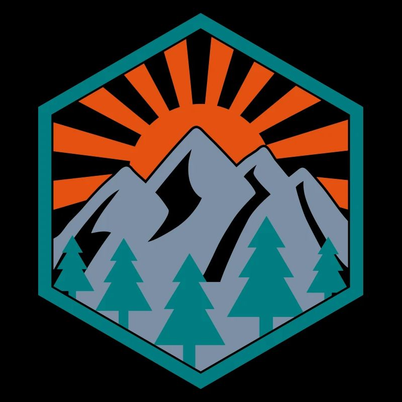 Landschaft Outdoor Emblem