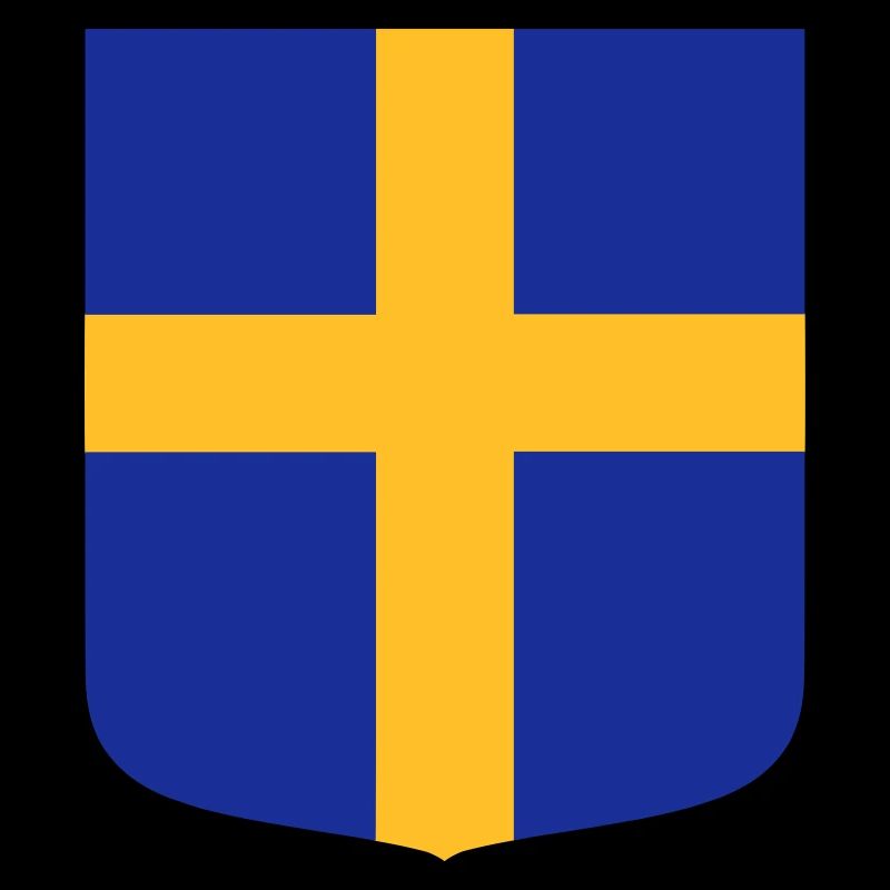 Drapeau bouclier Suède