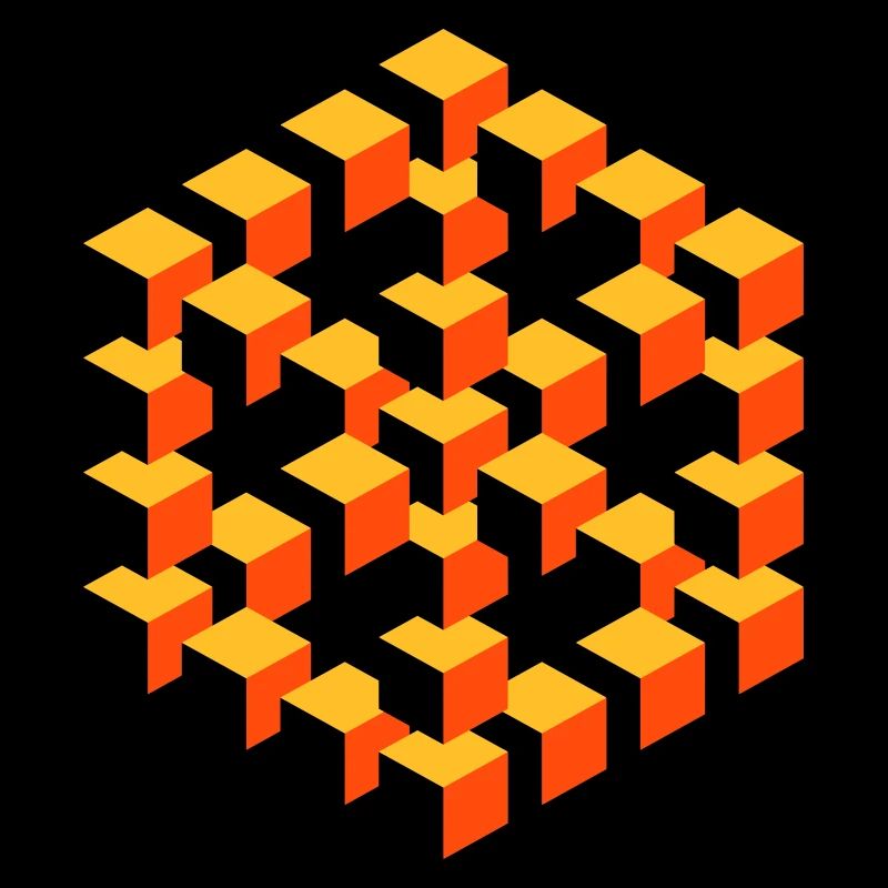 impossible figure Escher cube geometry fantasy