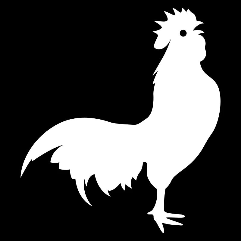 Silhouette d’animal coq