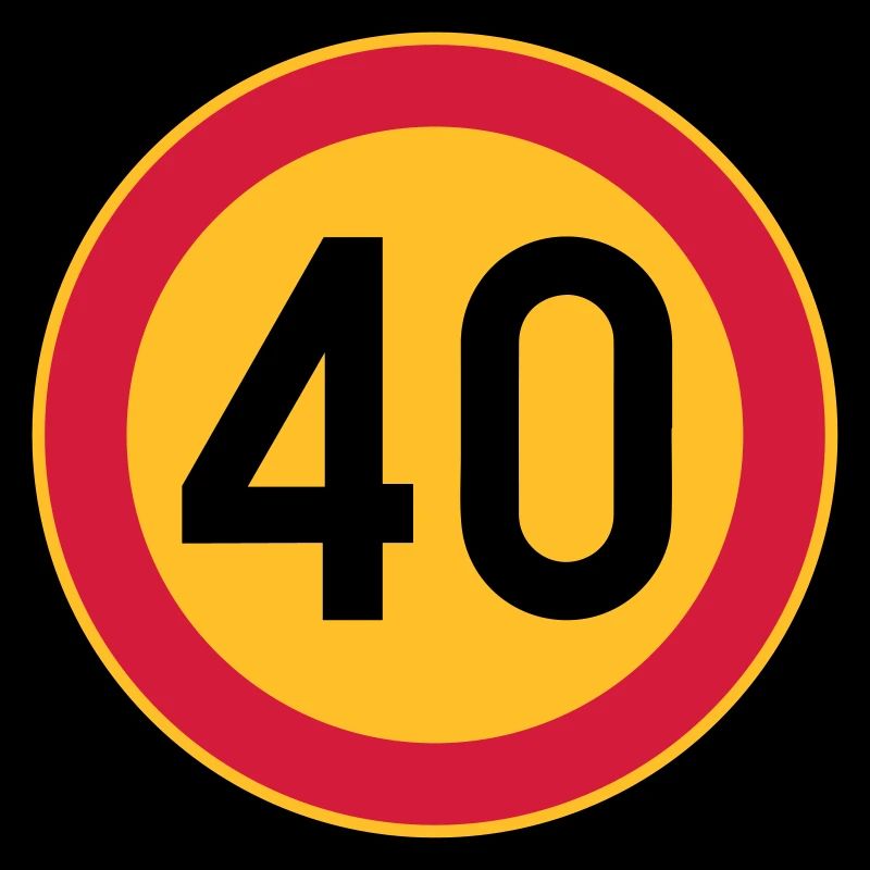 40 limite / limite de vitesse