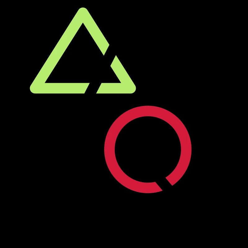 X square triangle icons controller game circle lo