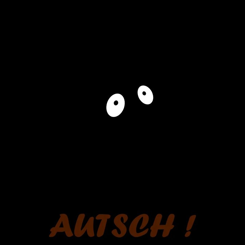 schwarzer Fleck mit Augen - Autsch