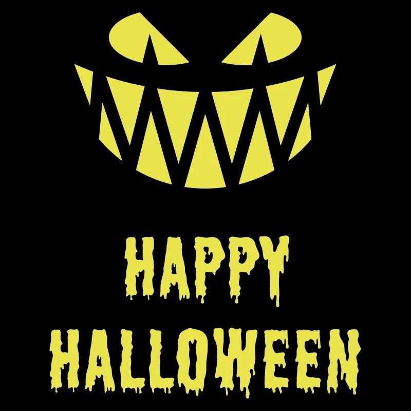 Joyeuse grimace d’Halloween (Sourire / Dents / Jaune)