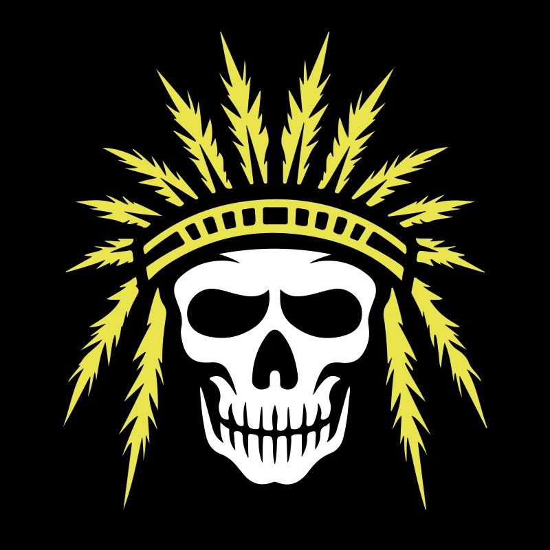 Apache Indianer Häuptling Totenkopf