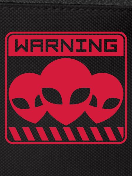 Shield Warning Alien Design