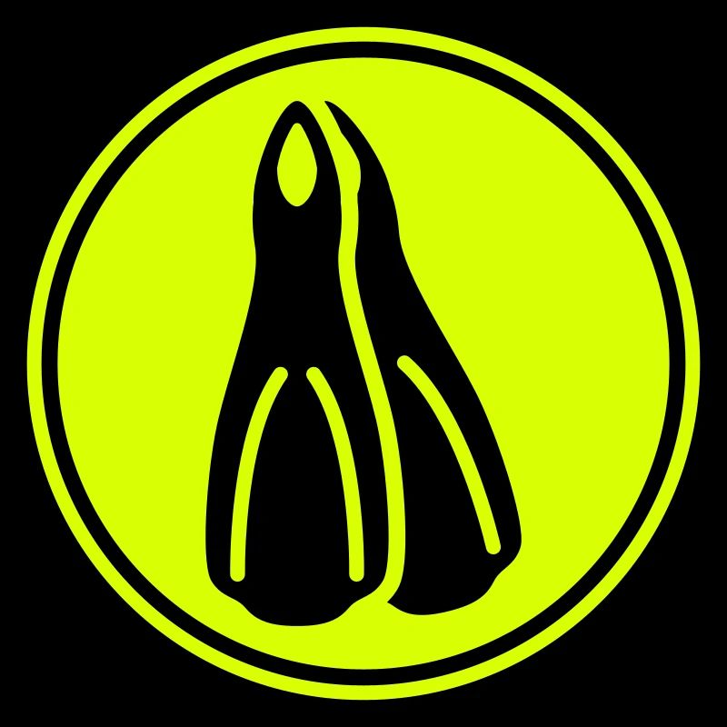 Cercle d’ailerons de plongée