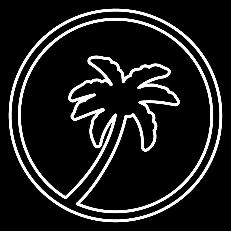 palm symbol circle