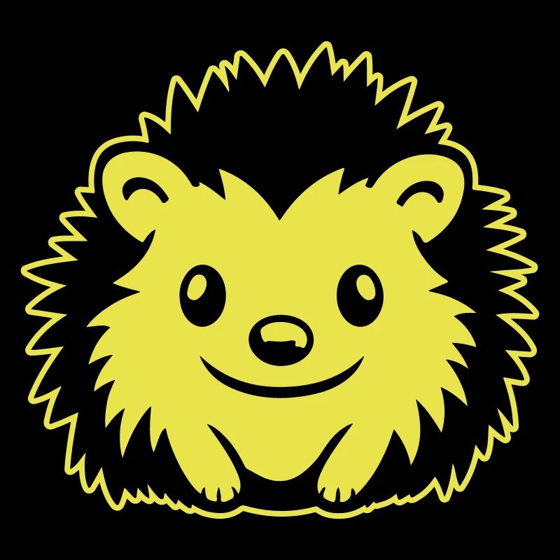 hérisson bande dessinée mignon