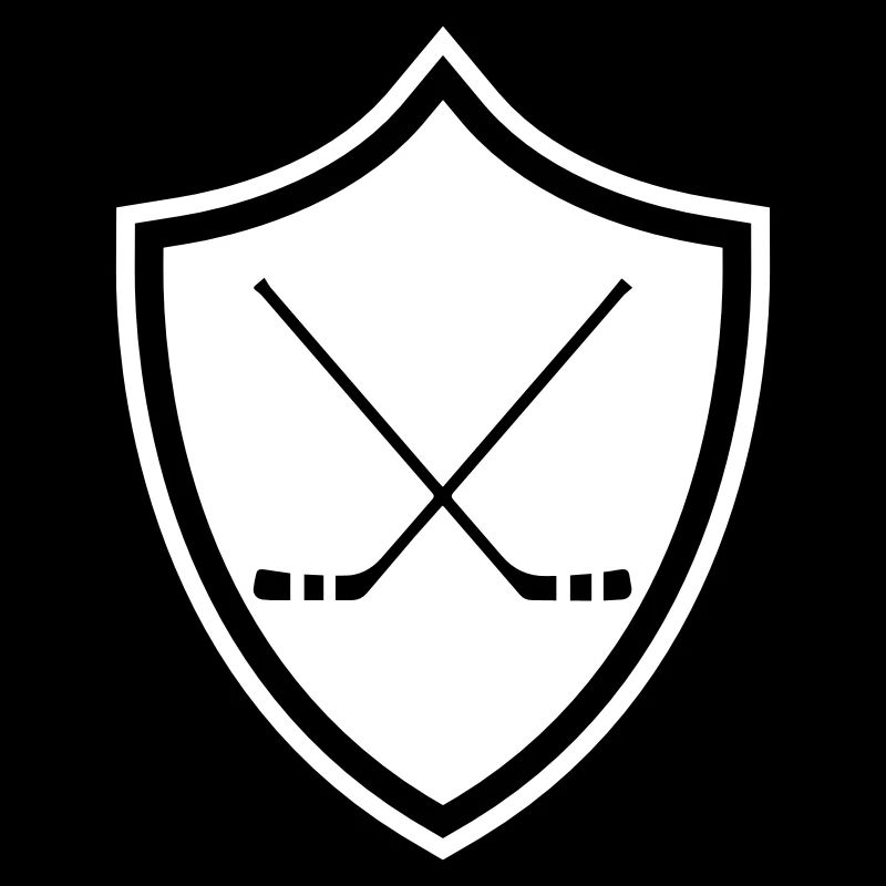 Eishockey Wappen hockeyschläger