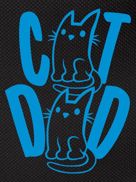 Cat Dad Design Text