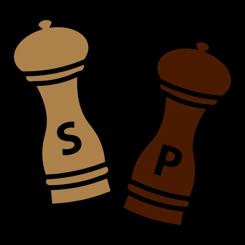 Salt and pepper / gift idea hobby chef / spice